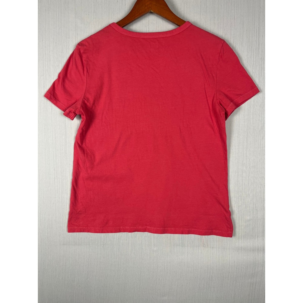 Gap Organic Cotton T-Shirt Womens S Hot Pink Crew Neck Short Sleeve Basic - Picture 5 of 8